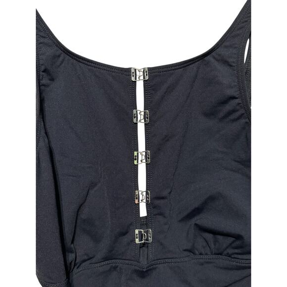 Anne Cole One Piece Swimsuit Buckle Retro Tank - Picture 4 of 10